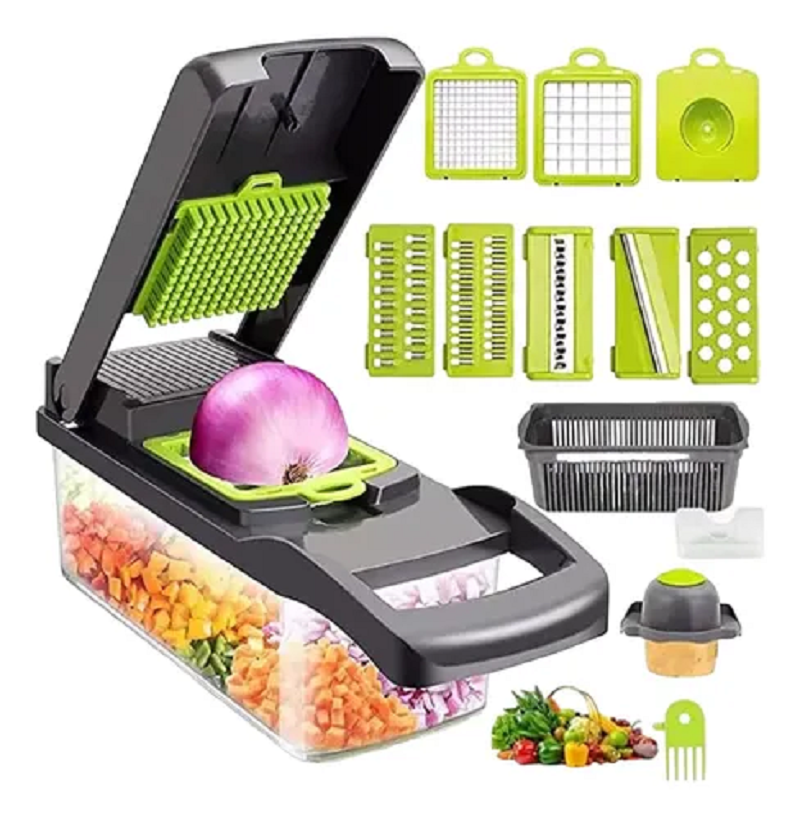 Picador De Verduras Cortador 16 Pzs